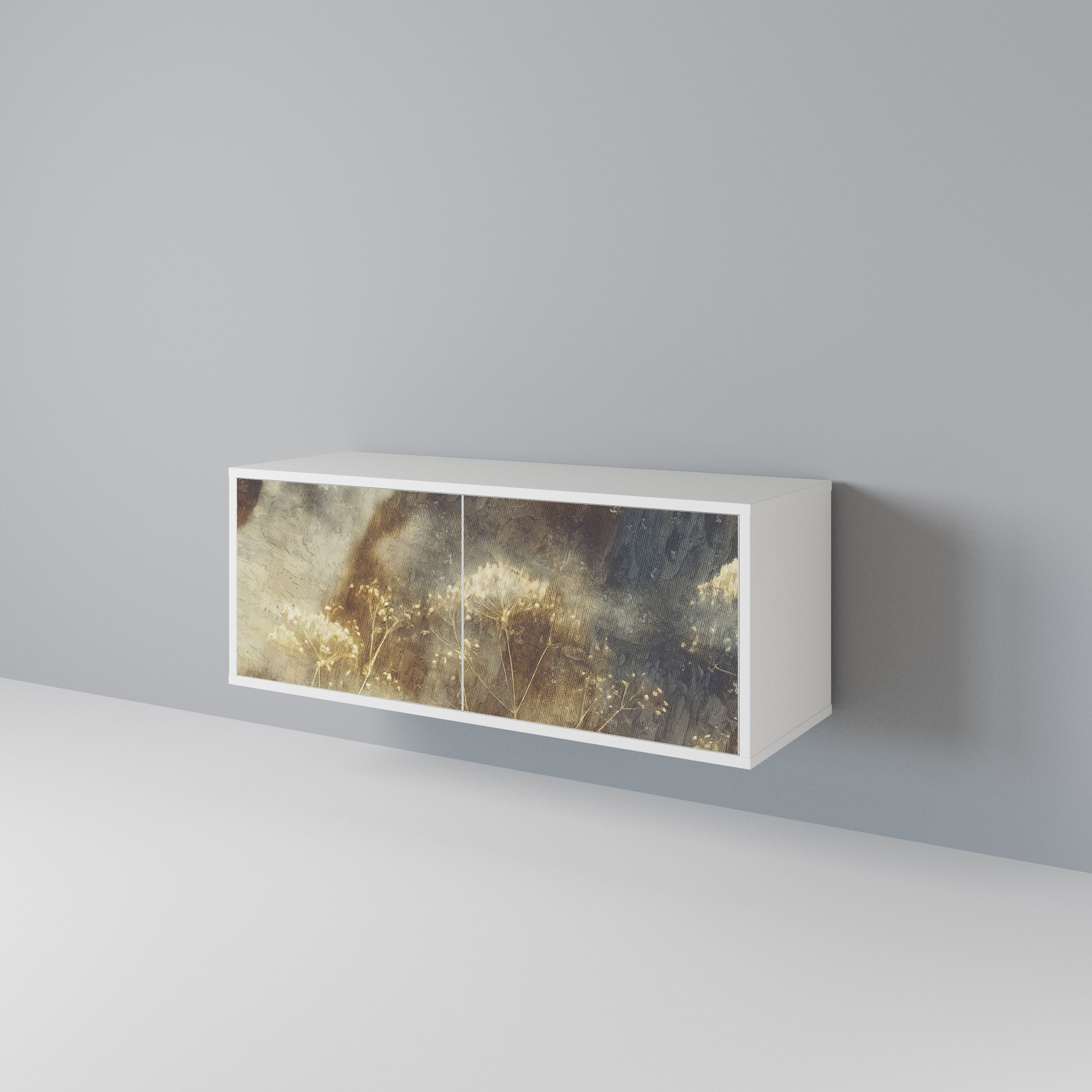 GENTLE POWER Mueble de TV Compacto de 2 puertas