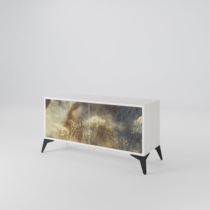 GENTLE POWER Mueble de TV Compacto de 2 puertas
