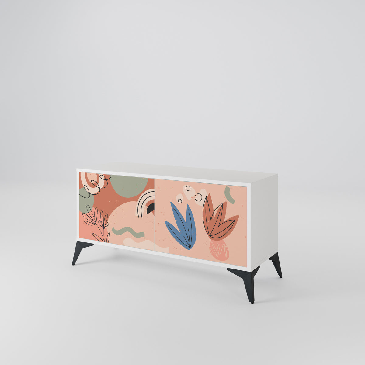 PASTEL DESTINY Mueble de TV Compacto de 2 puertas