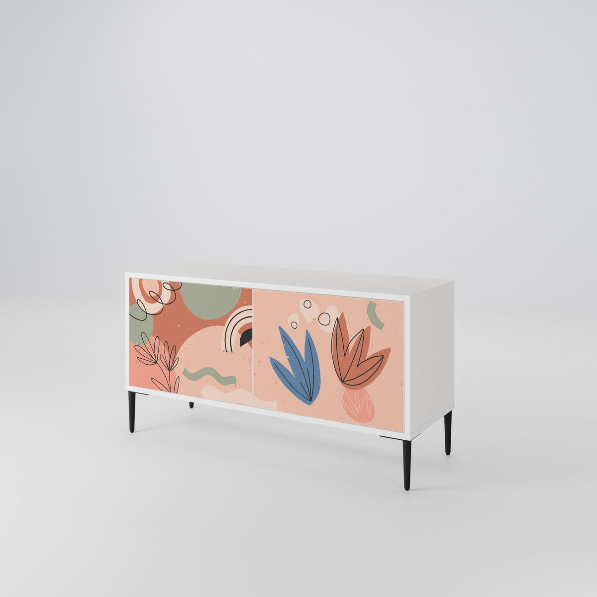 PASTEL DESTINY Mueble de TV Compacto de 2 puertas