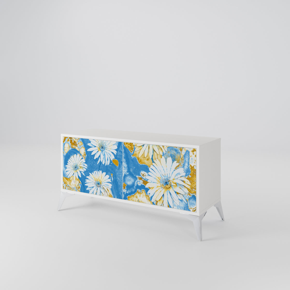 DAISY LUXE Mueble de TV Compacto de 2 puertas