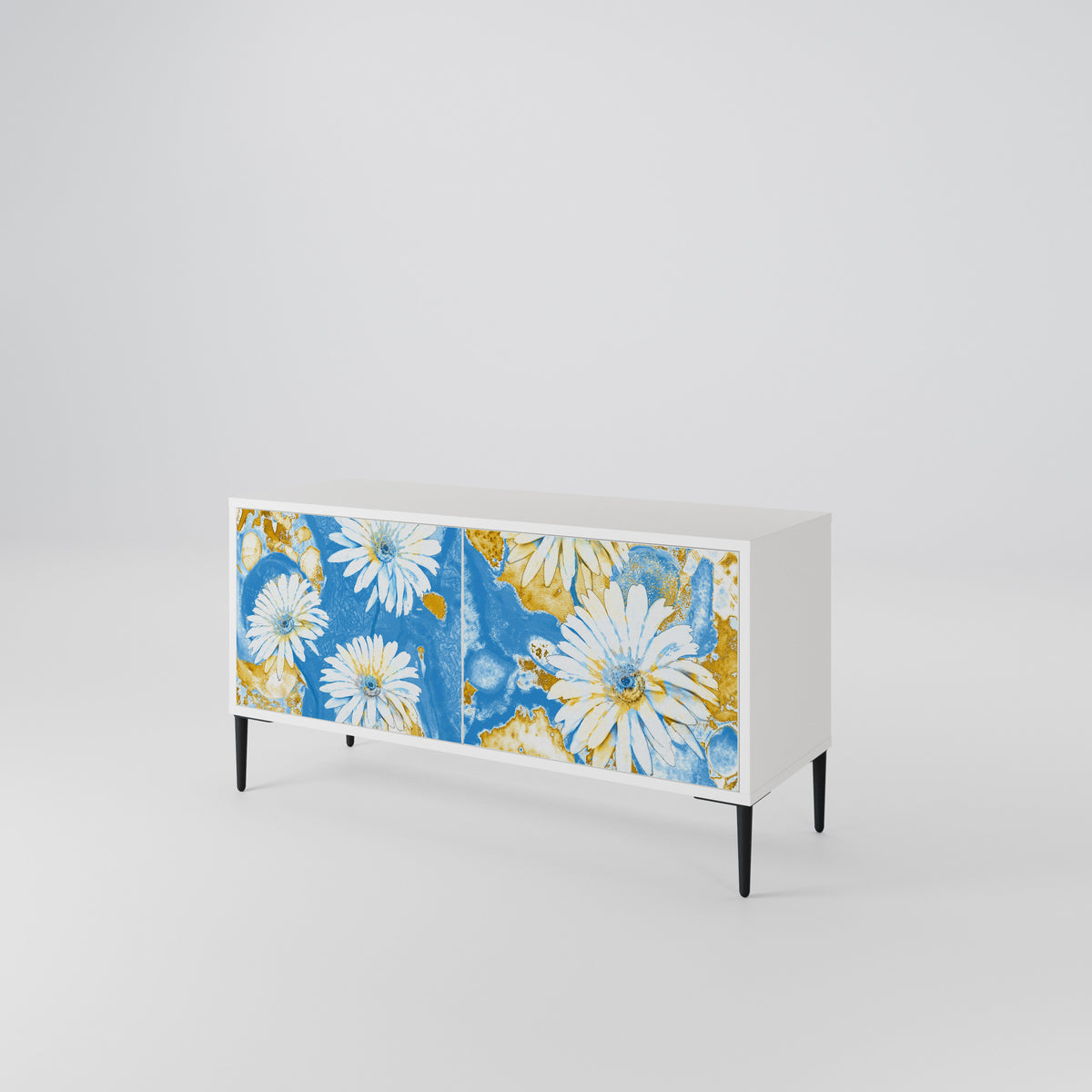 DAISY LUXE Mueble de TV Compacto de 2 puertas