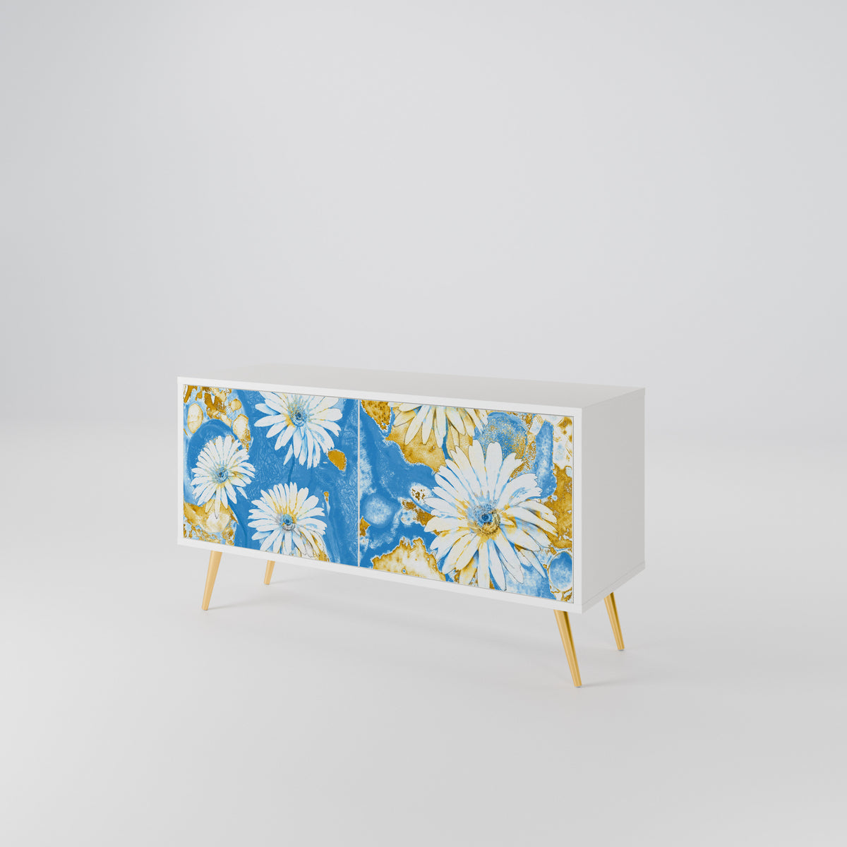 DAISY LUXE Mueble de TV Compacto de 2 puertas