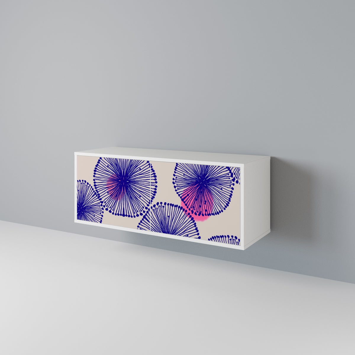 MAGIC NATURE Mueble de TV Compacto de 2 puertas