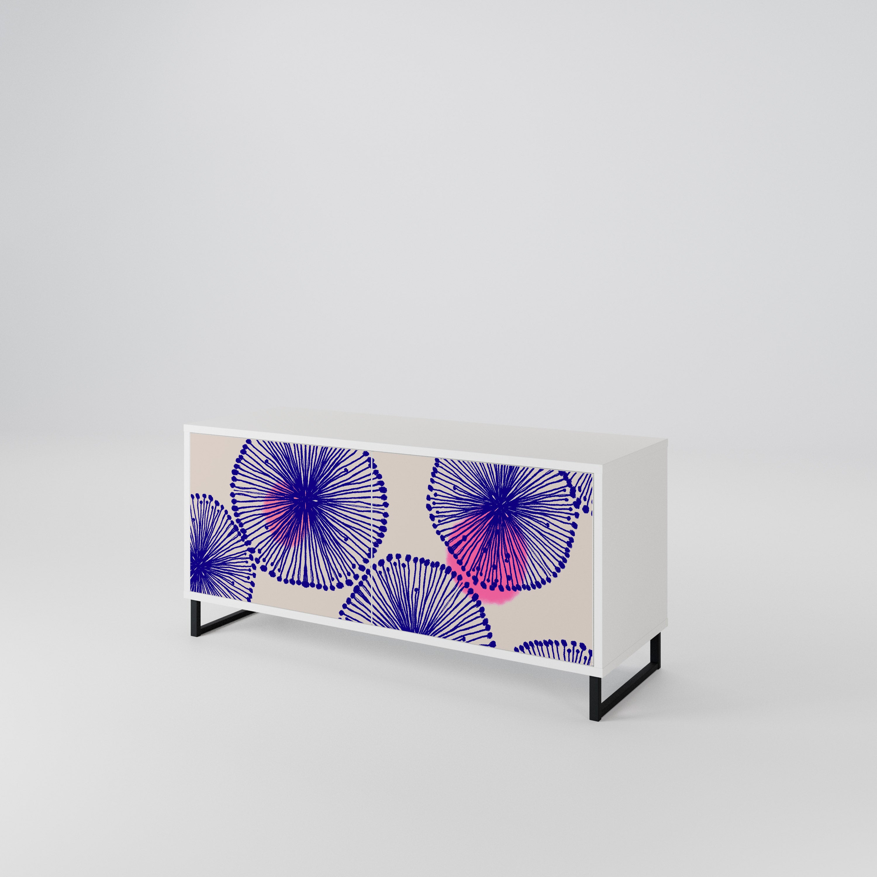 MAGIC NATURE Mueble de TV Compacto de 2 puertas