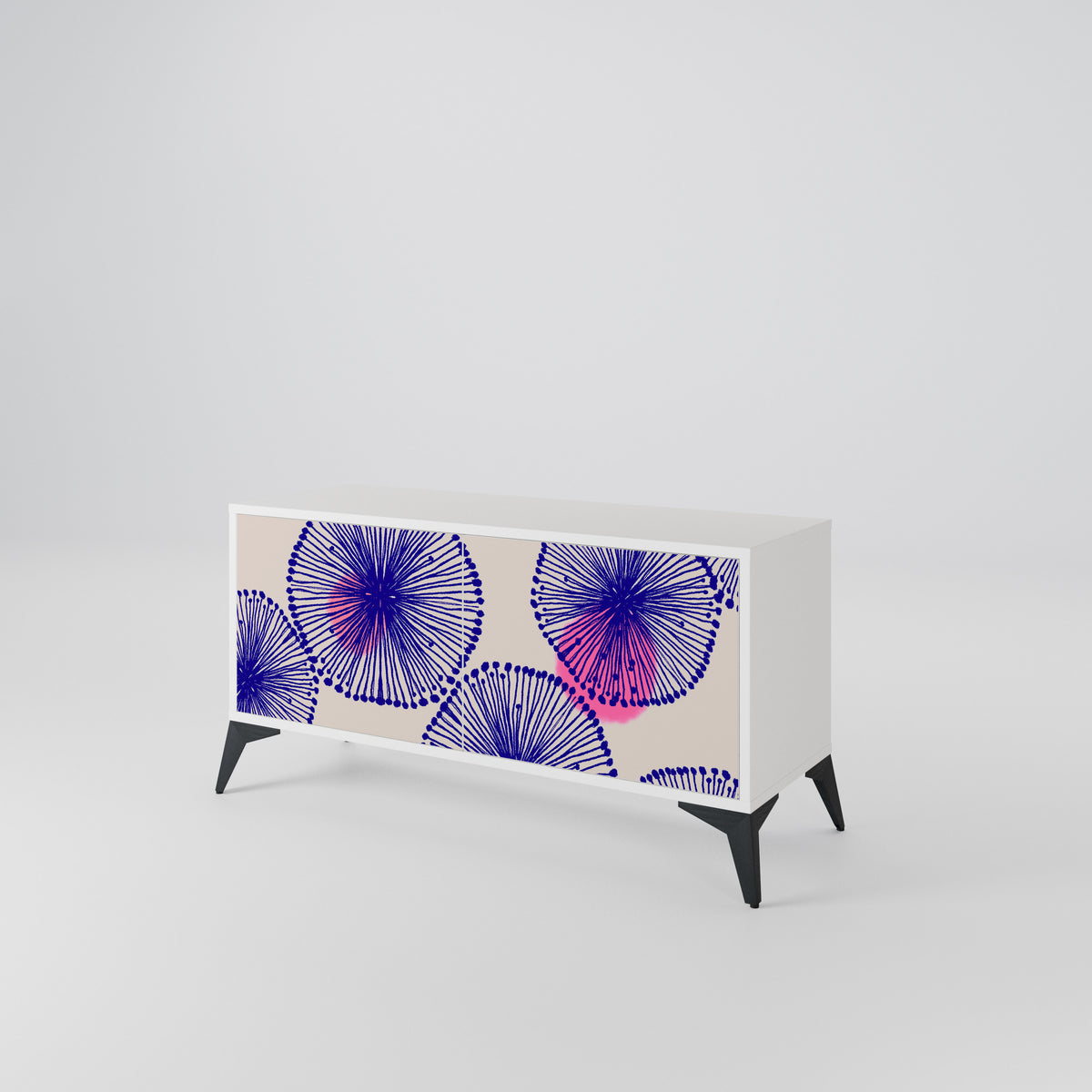 MAGIC NATURE Mueble de TV Compacto de 2 puertas