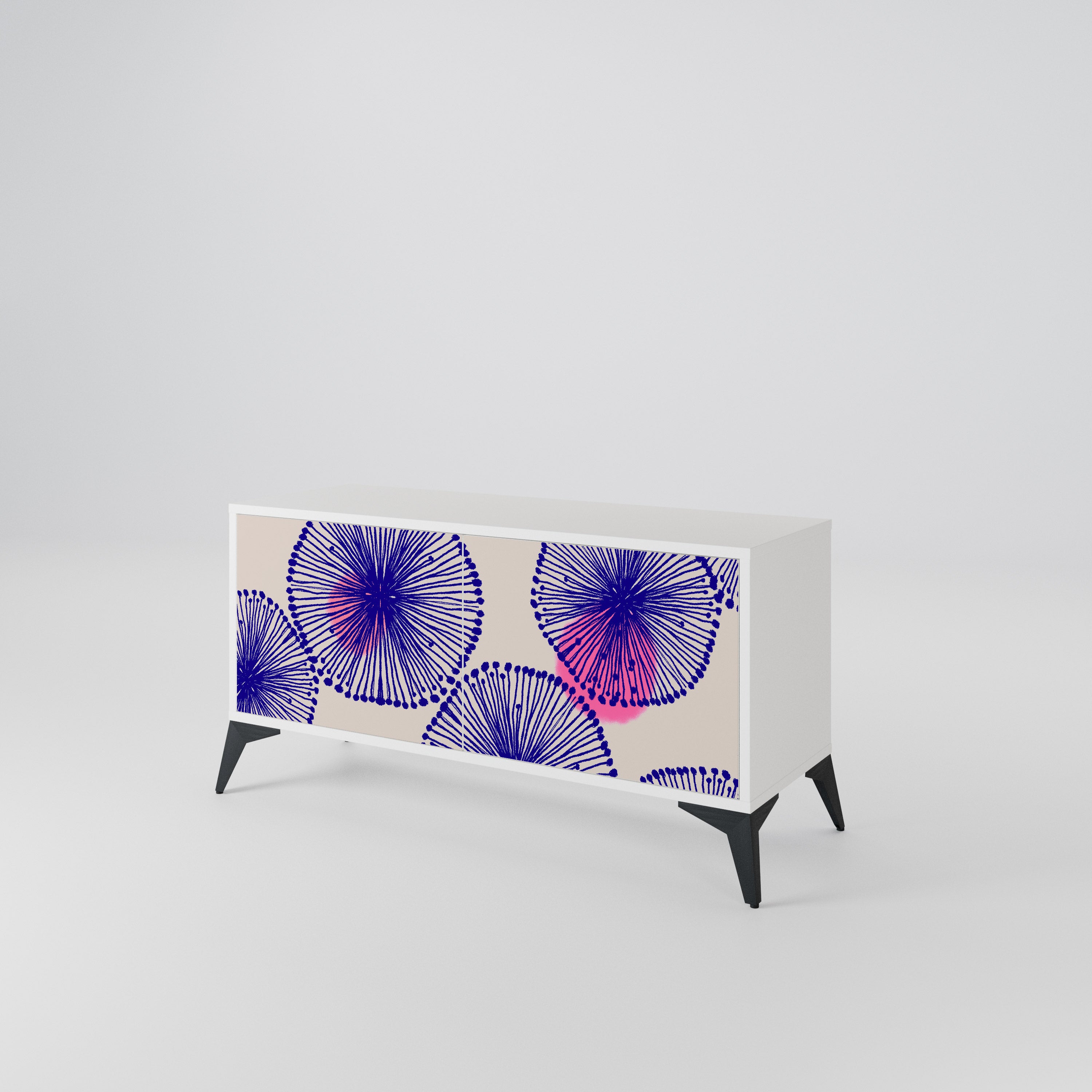 MAGIC NATURE Mueble de TV Compacto de 2 puertas