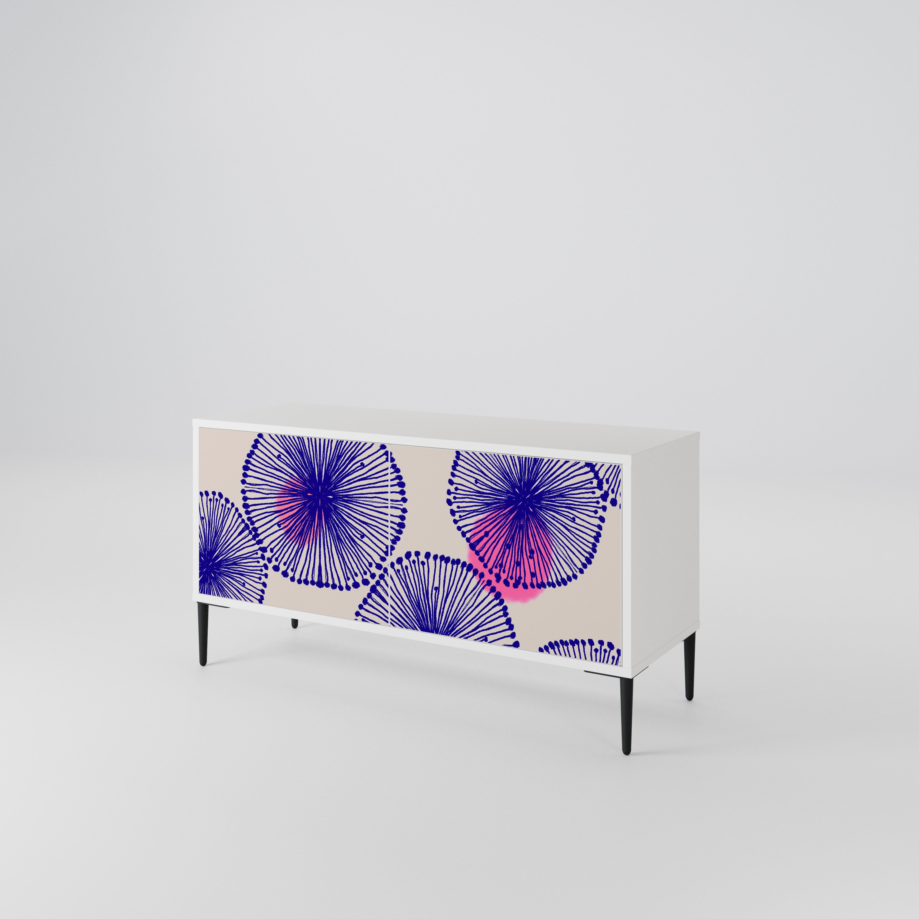 MAGIC NATURE Mueble de TV Compacto de 2 puertas