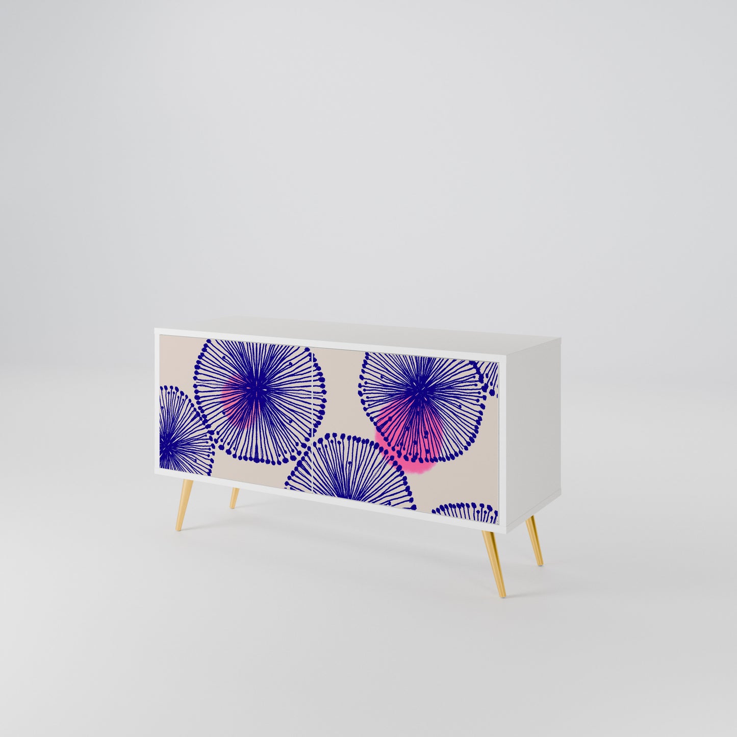 MAGIC NATURE Mueble de TV Compacto de 2 puertas