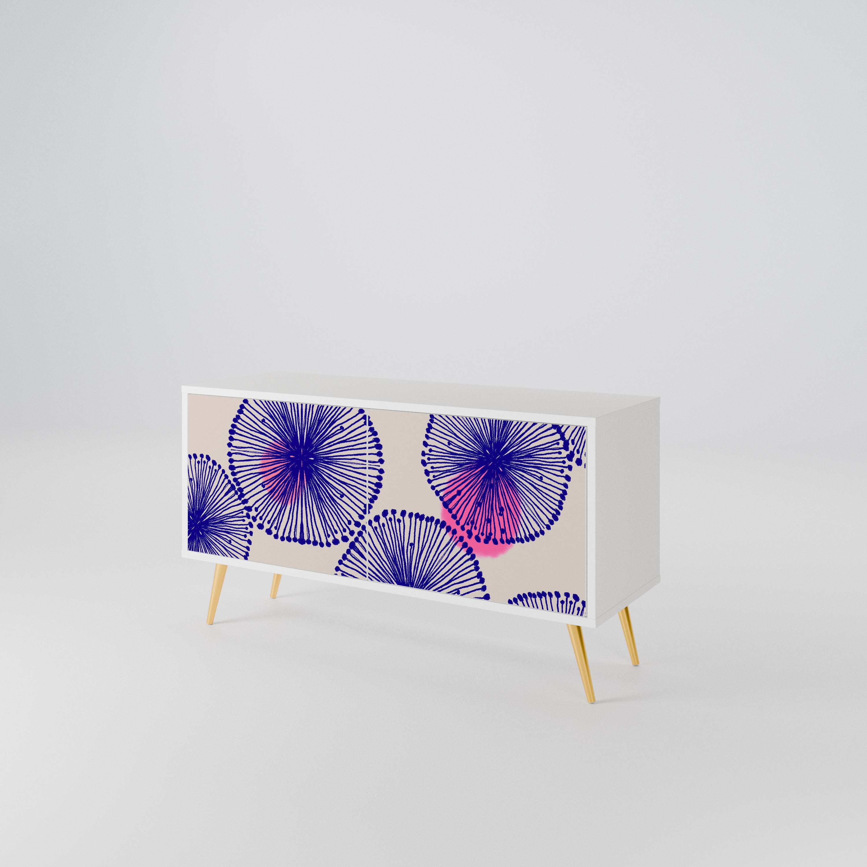 MAGIC NATURE Mueble de TV Compacto de 2 puertas