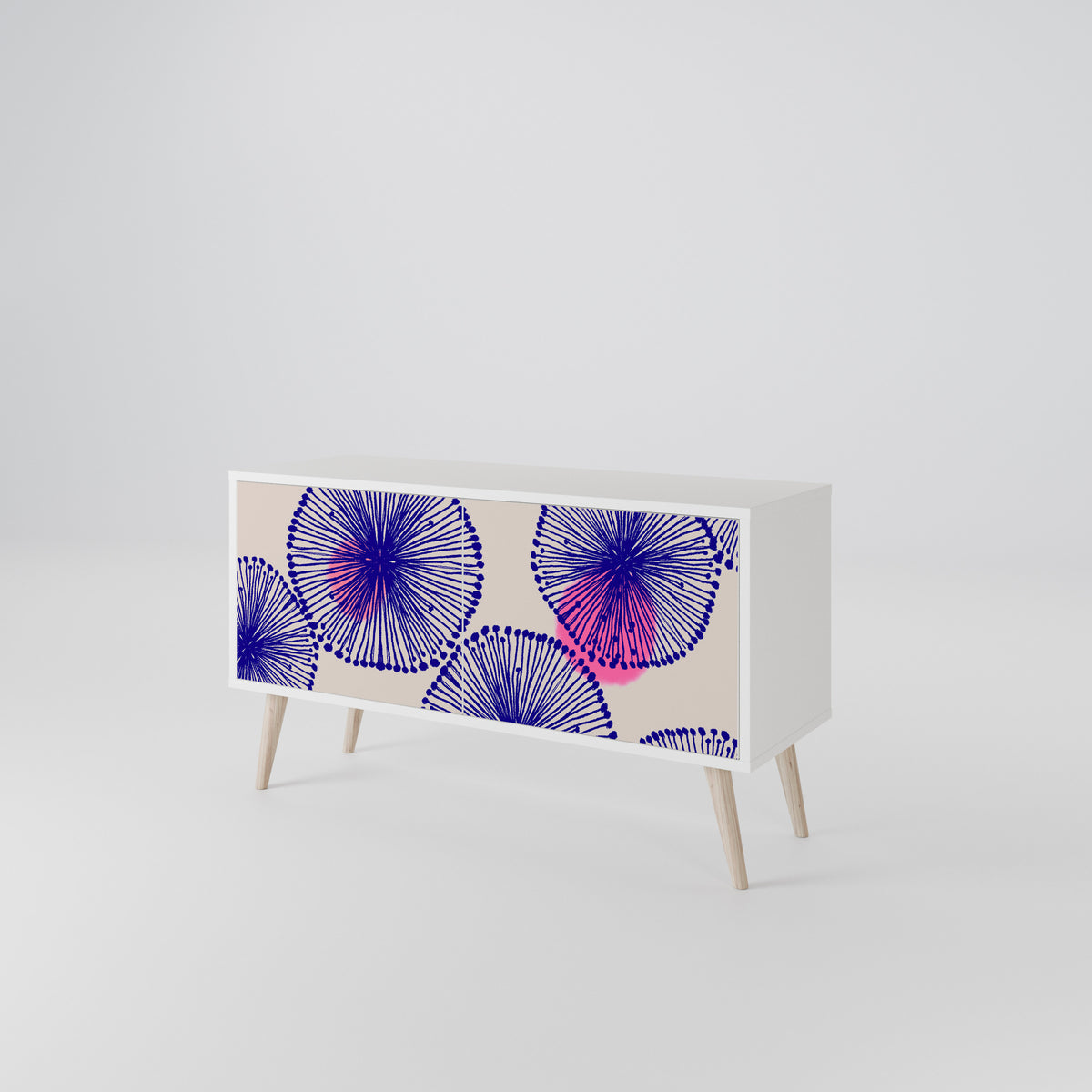 MAGIC NATURE Mueble de TV Compacto de 2 puertas