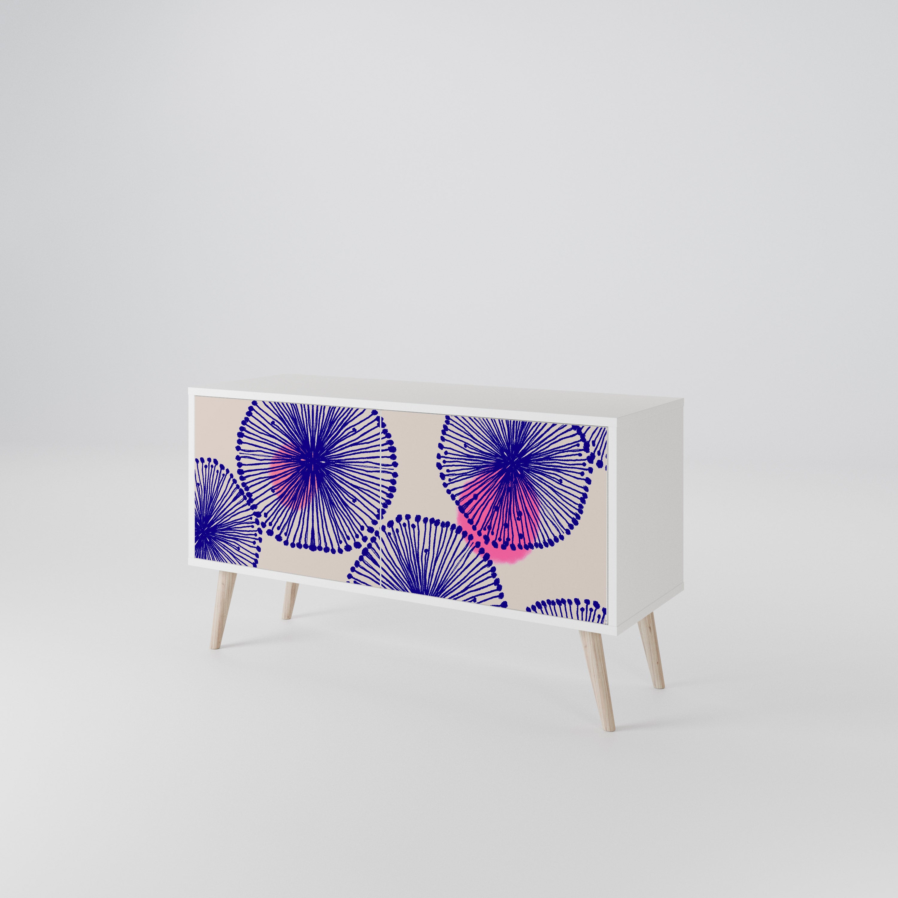 MAGIC NATURE Mueble de TV Compacto de 2 puertas
