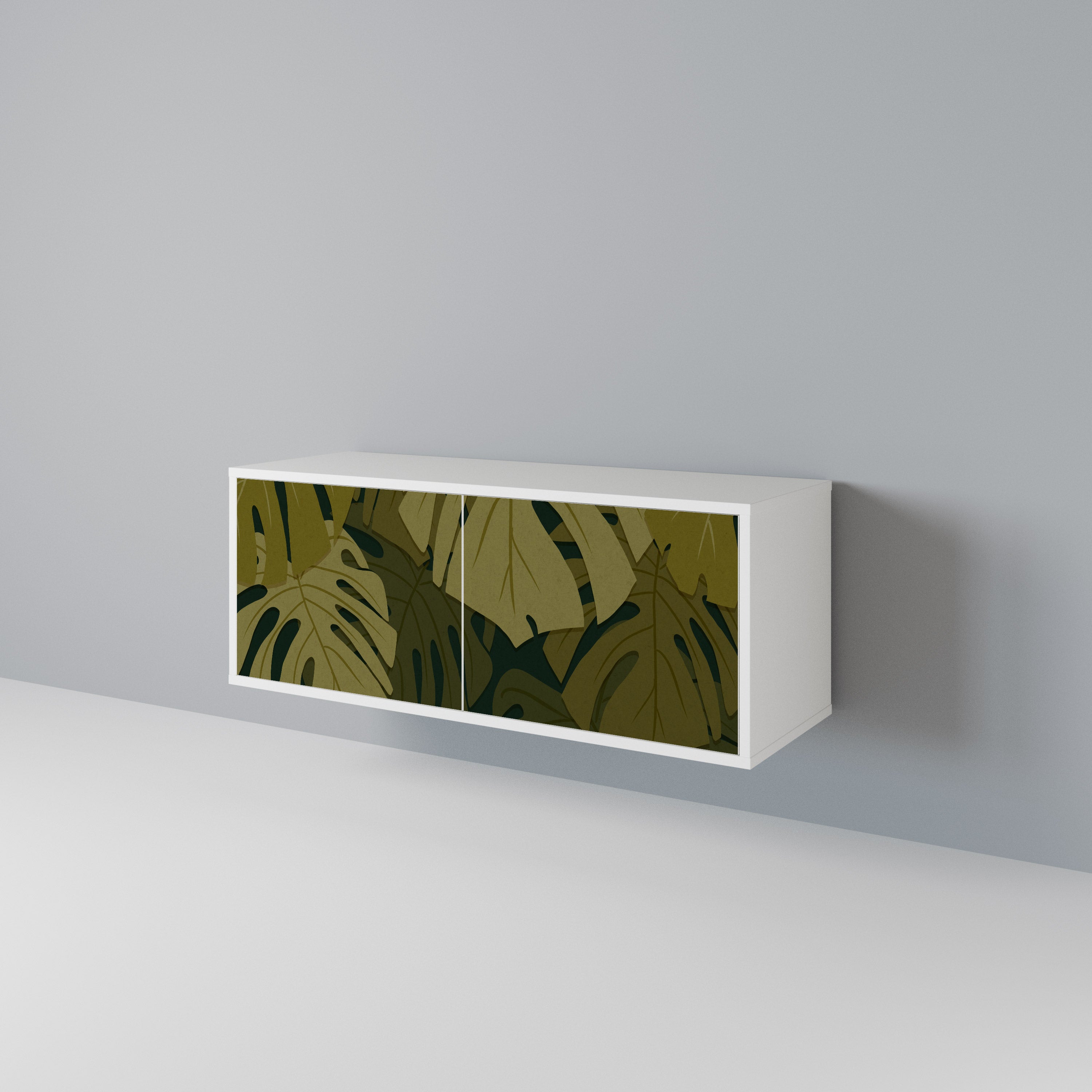 TROPICAL BEAUTY Mueble de TV Compacto de 2 puertas