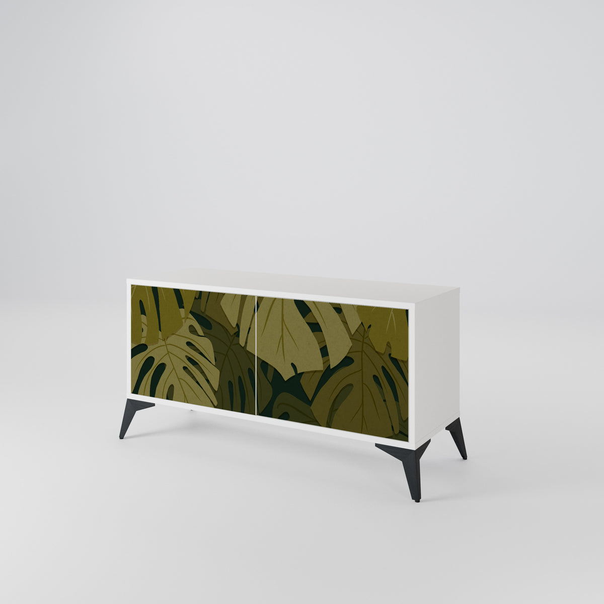TROPICAL BEAUTY Mueble de TV Compacto de 2 puertas