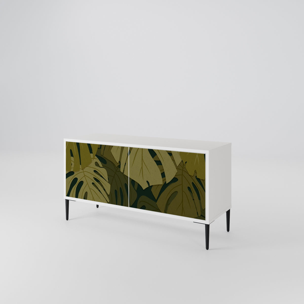 TROPICAL BEAUTY Mueble de TV Compacto de 2 puertas