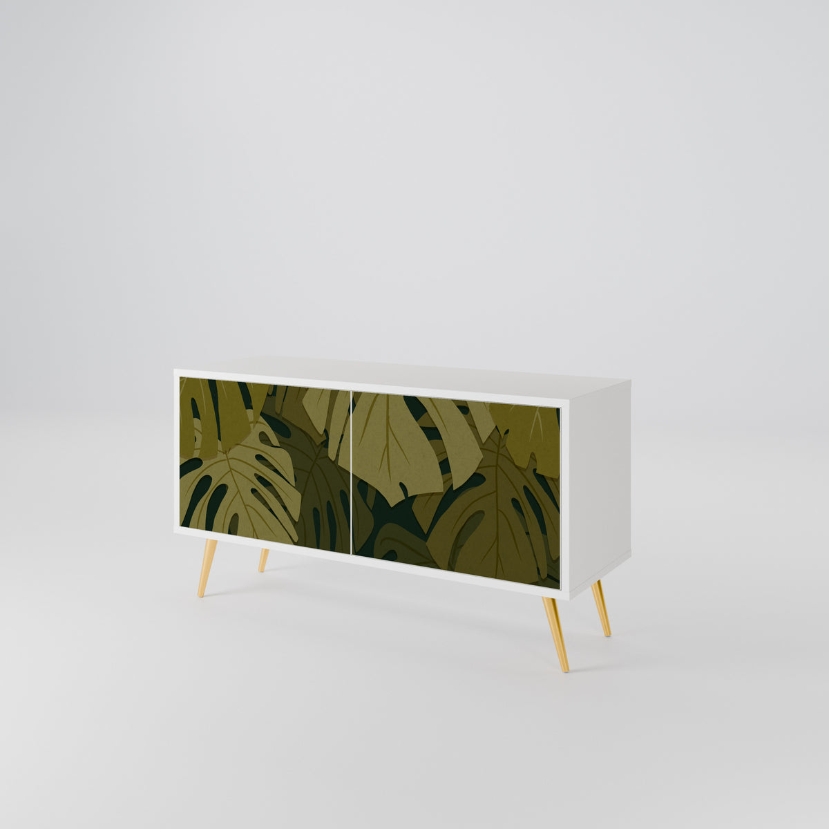 TROPICAL BEAUTY Mueble de TV Compacto de 2 puertas