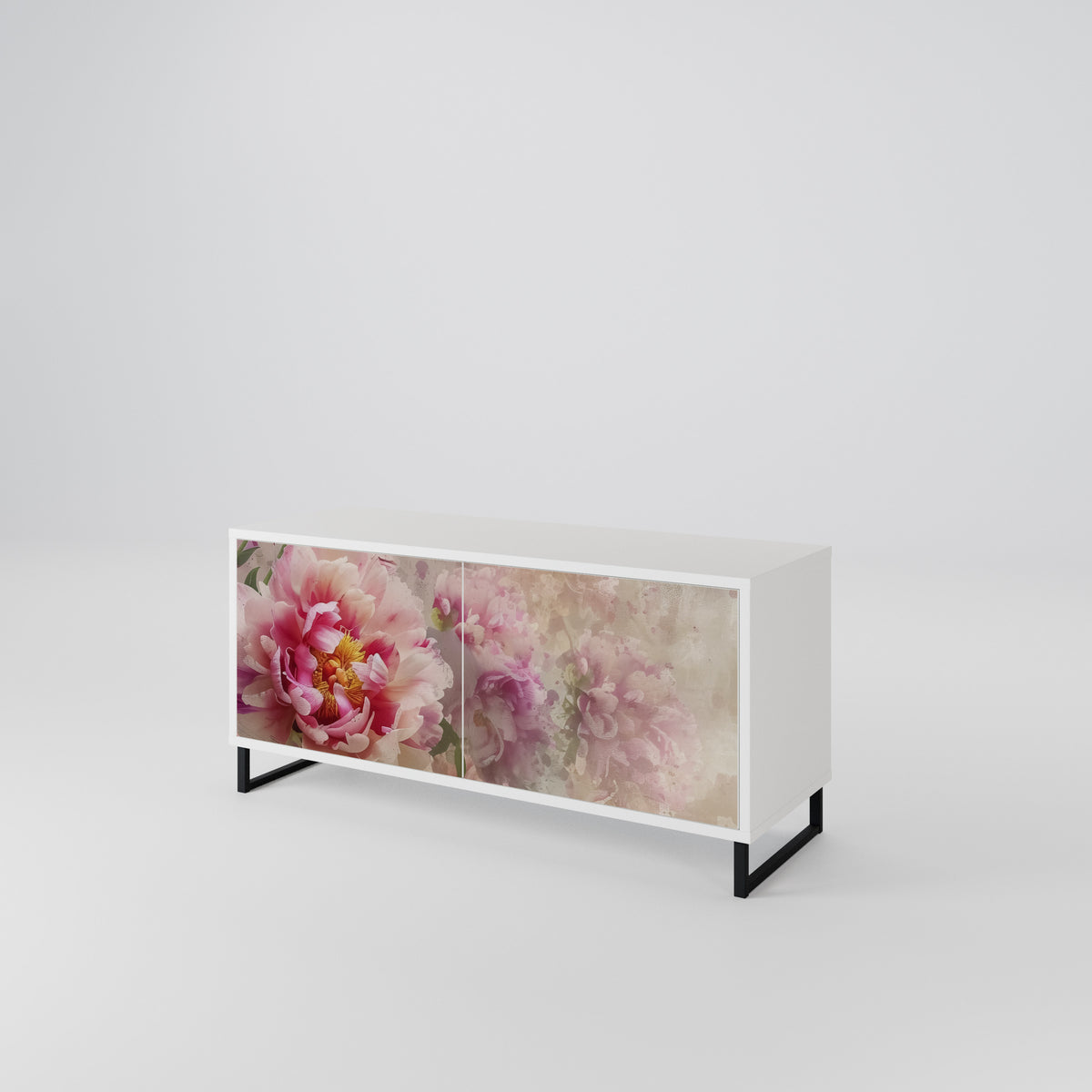 PEONY WHISPER Mueble de TV Compacto de 2 puertas