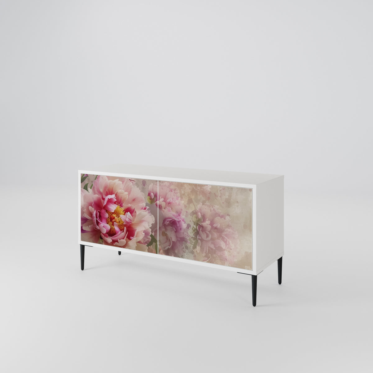 PEONY WHISPER Mueble de TV Compacto de 2 puertas