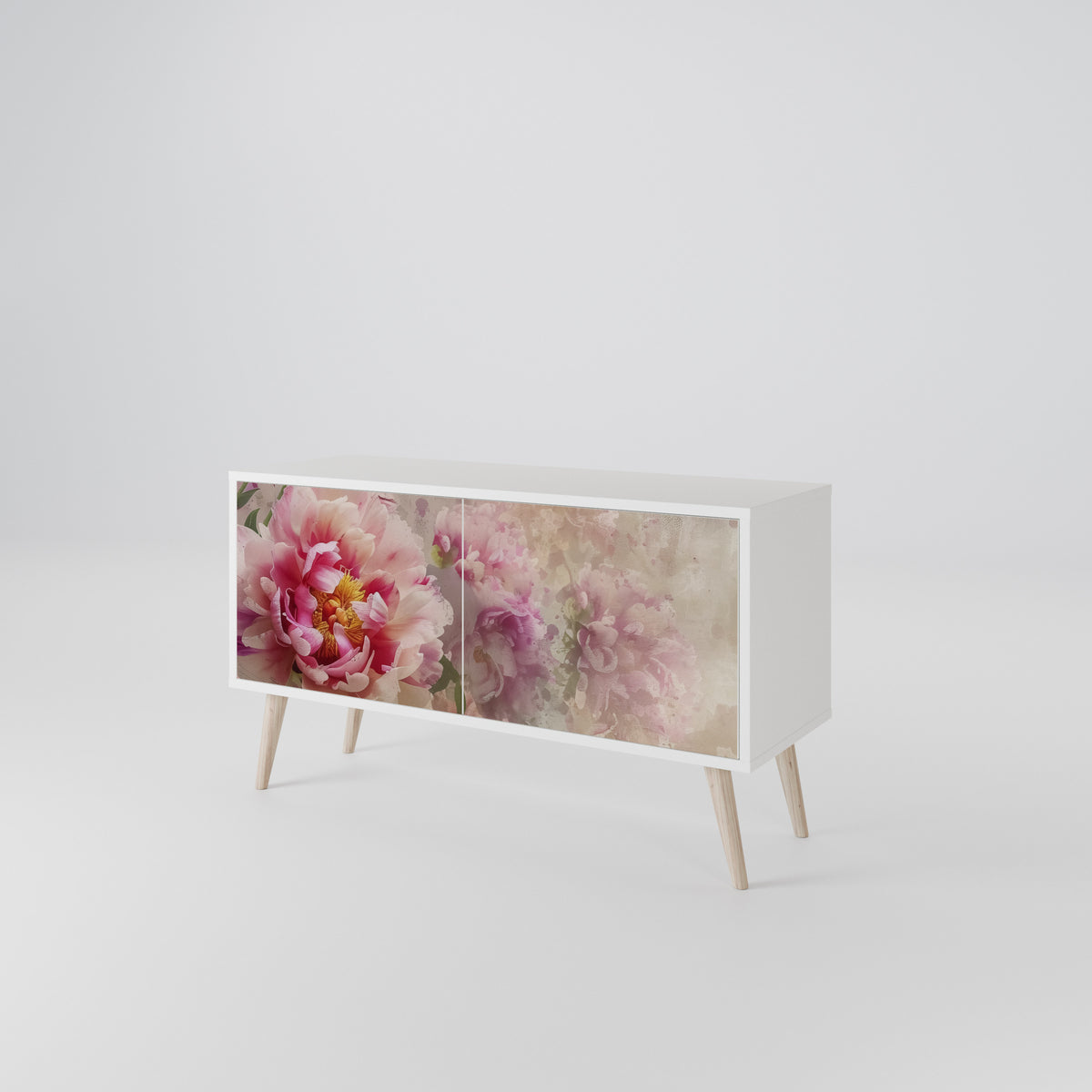 PEONY WHISPER Mueble de TV Compacto de 2 puertas