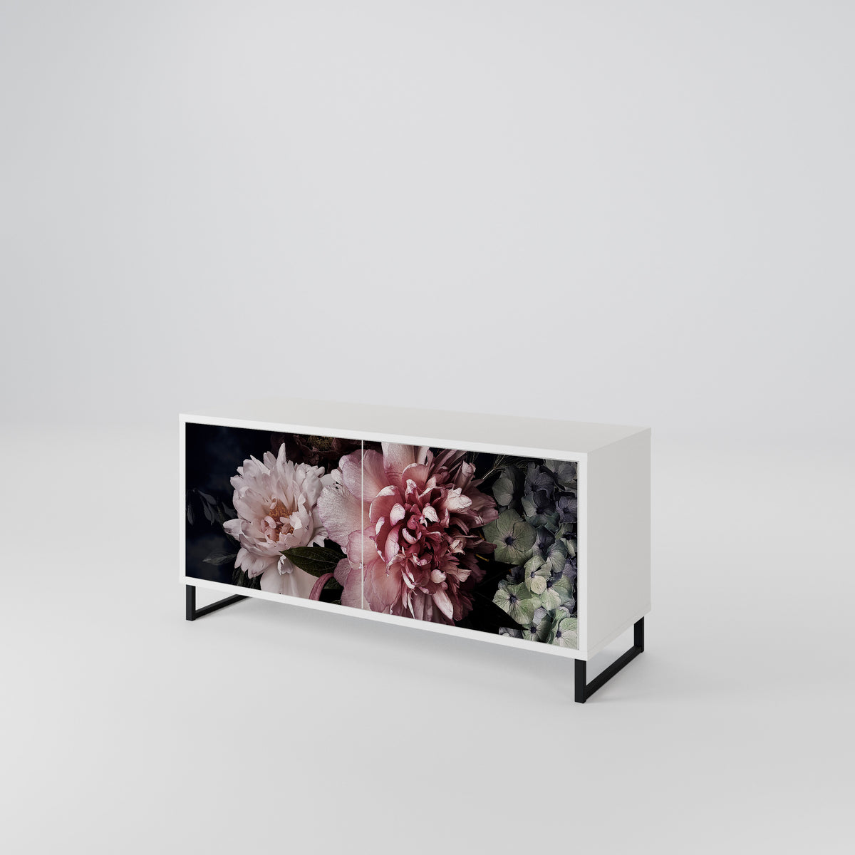 PURE BLOSSOM Mueble de TV Compacto de 2 puertas