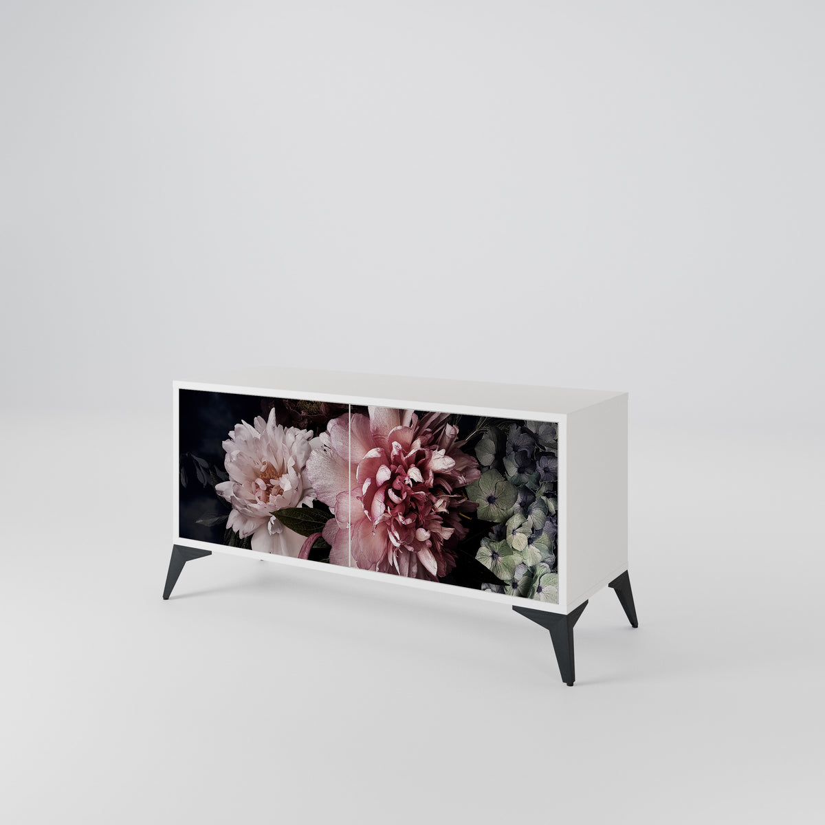 PURE BLOSSOM Mueble de TV Compacto de 2 puertas
