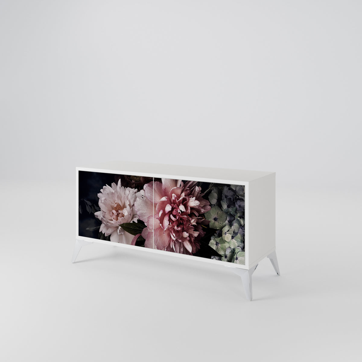 PURE BLOSSOM Mueble de TV Compacto de 2 puertas