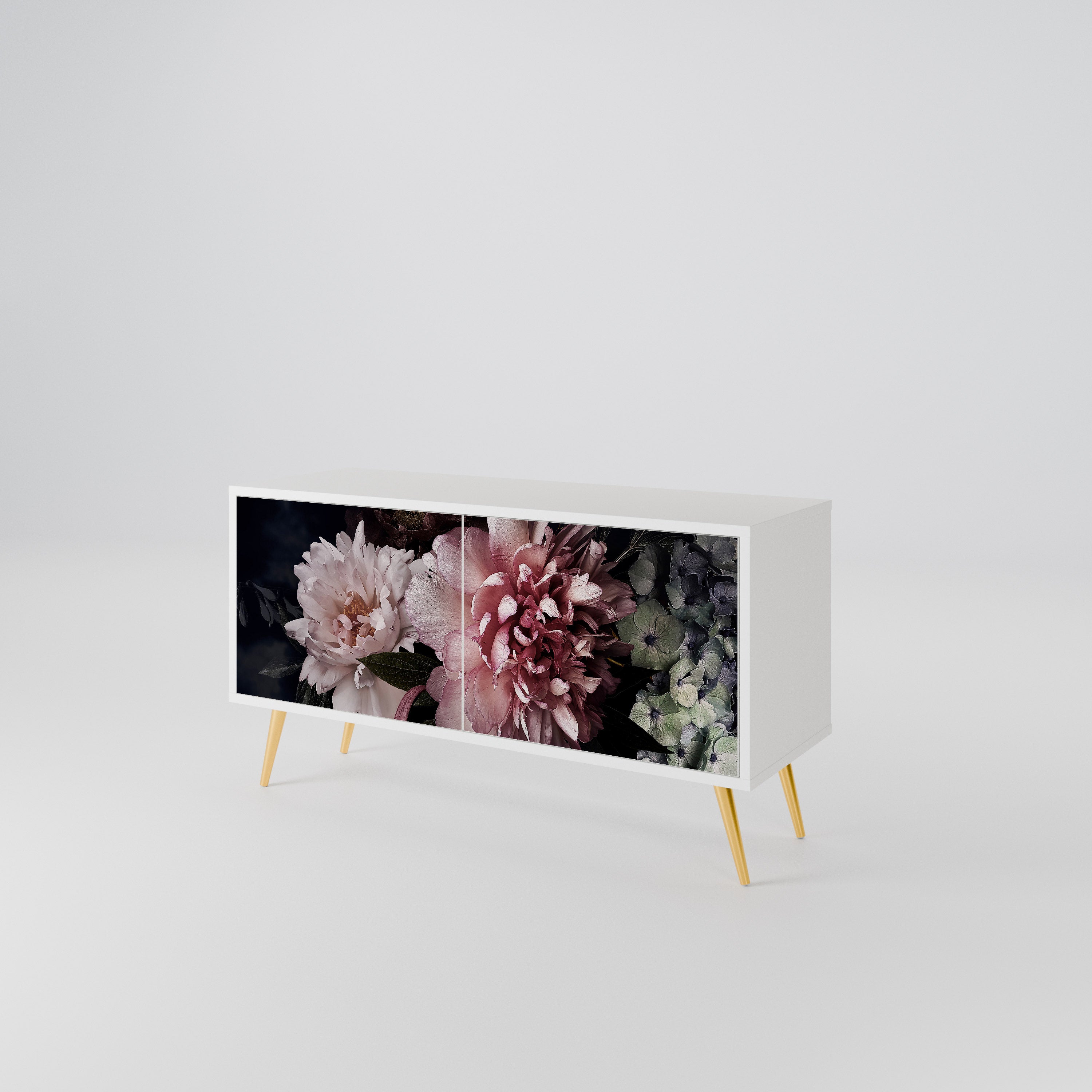PURE BLOSSOM Mueble de TV Compacto de 2 puertas