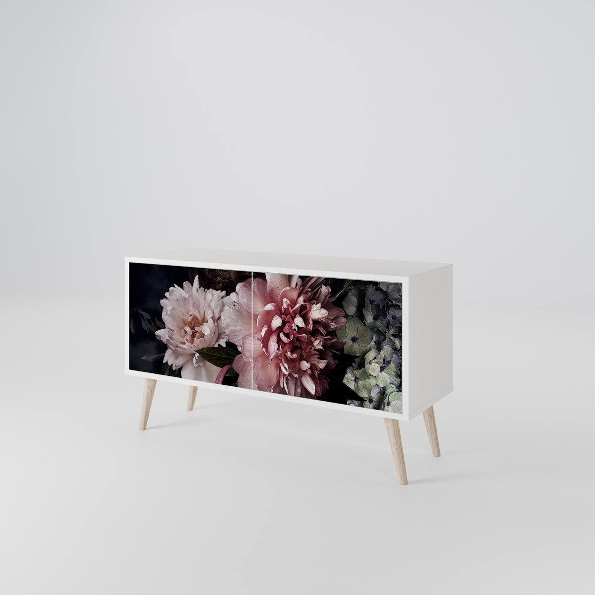 PURE BLOSSOM Mueble de TV Compacto de 2 puertas
