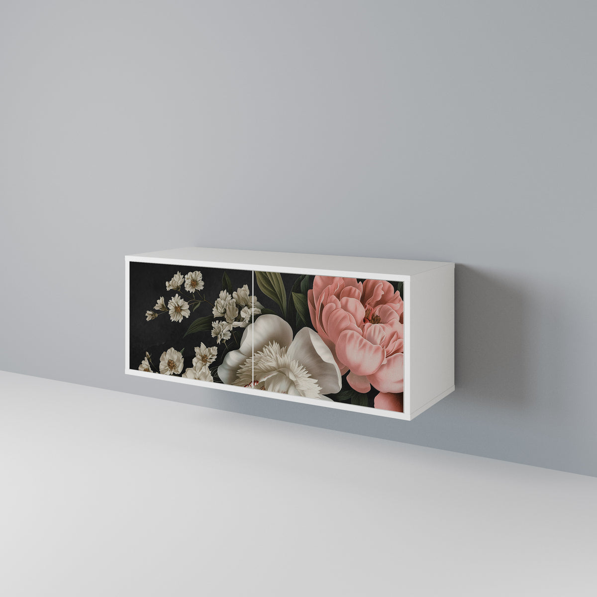 LUSH ELEGANCE Mueble de TV Compacto de 2 puertas