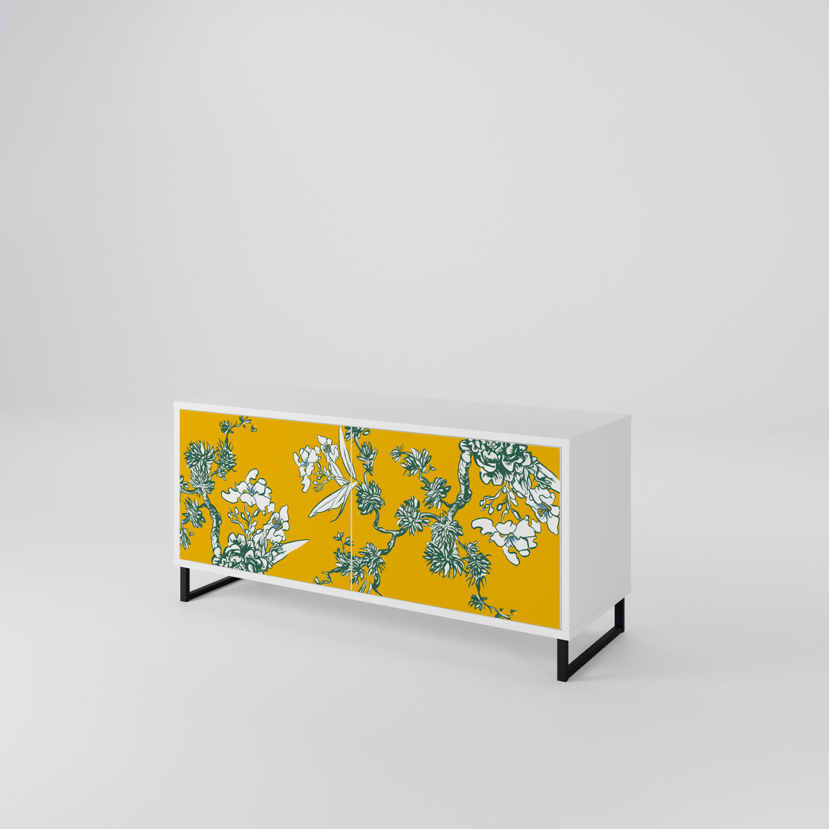 YELLOW CHINOISERIE Mueble de TV Compacto de 2 puertas