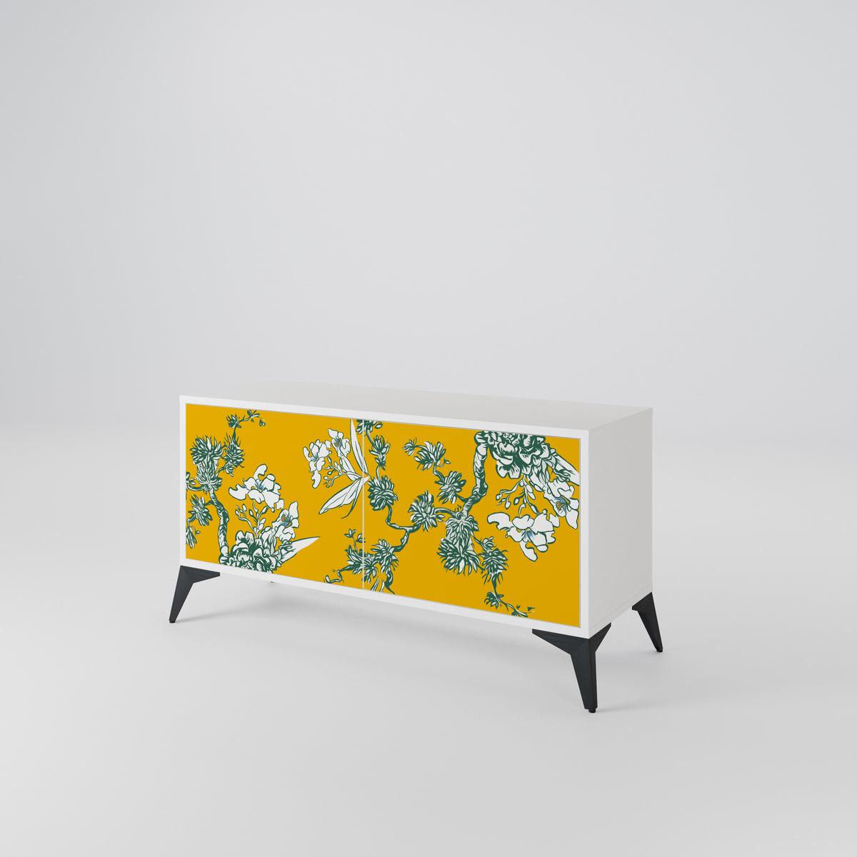YELLOW CHINOISERIE Mueble de TV Compacto de 2 puertas