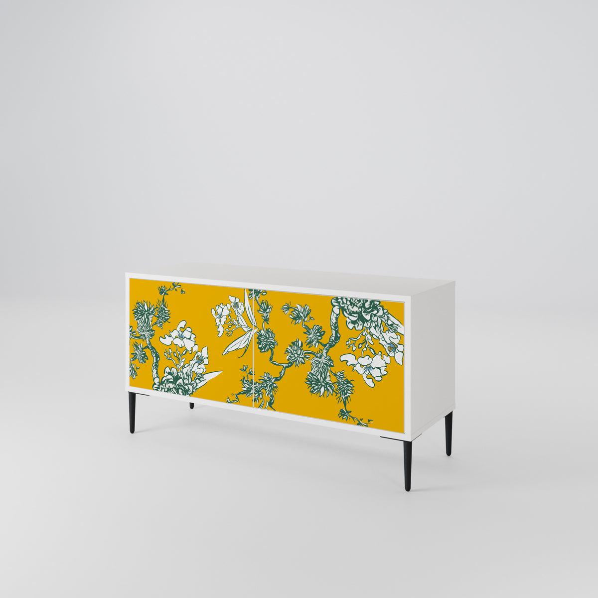 YELLOW CHINOISERIE Mueble de TV Compacto de 2 puertas