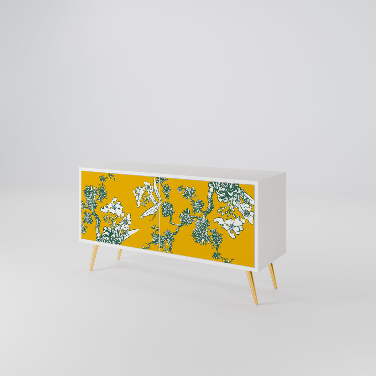 YELLOW CHINOISERIE Mueble de TV Compacto de 2 puertas