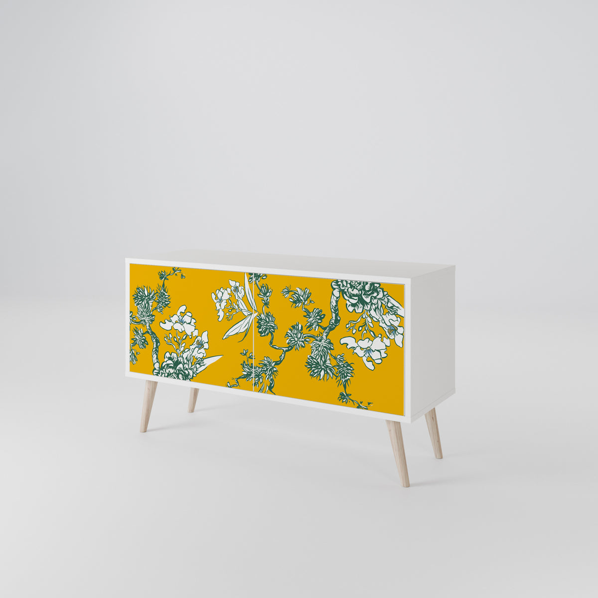 YELLOW CHINOISERIE Mueble de TV Compacto de 2 puertas