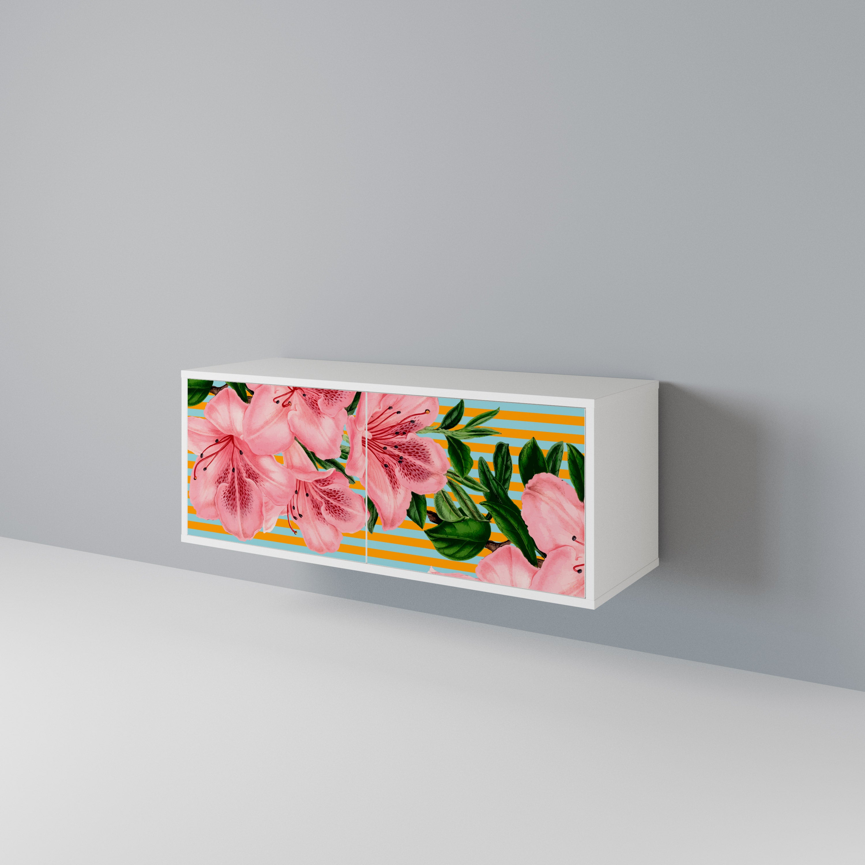 FRAGILE BEAUTY Mueble de TV Compacto de 2 puertas
