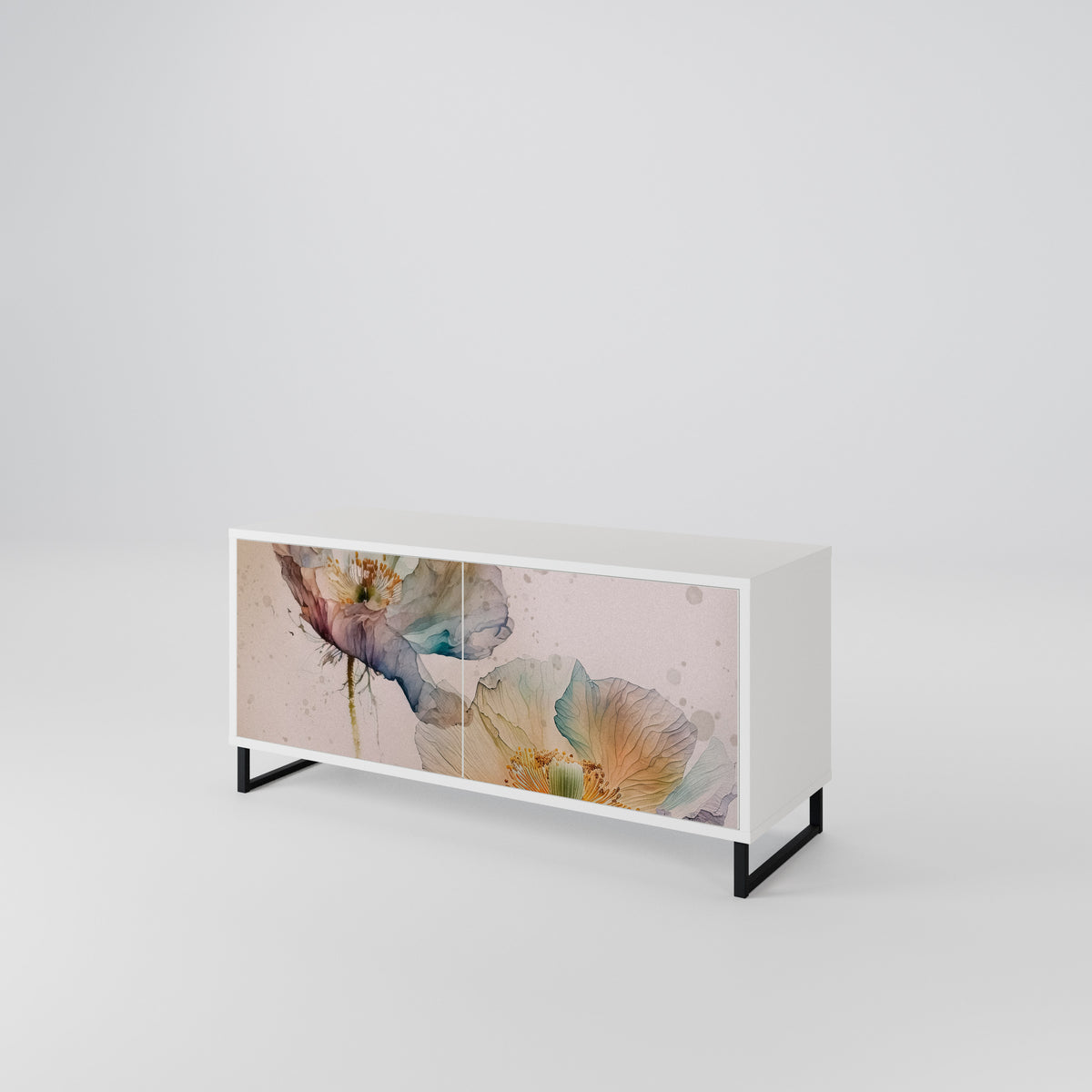 SOFTEN POPPY Mueble de TV Compacto de 2 puertas