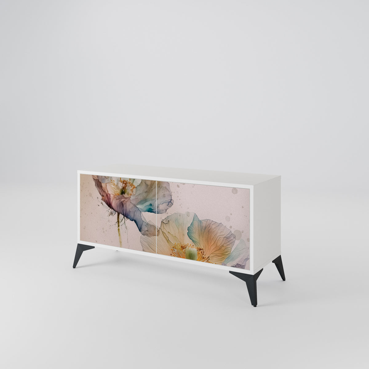 SOFTEN POPPY Mueble de TV Compacto de 2 puertas