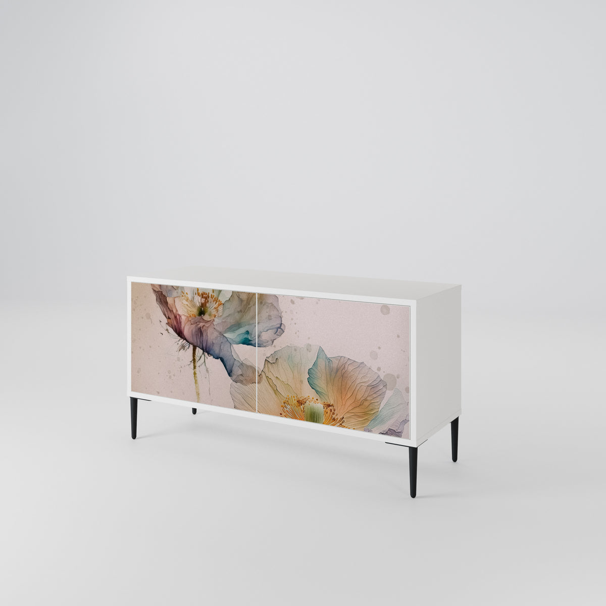 SOFTEN POPPY Mueble de TV Compacto de 2 puertas