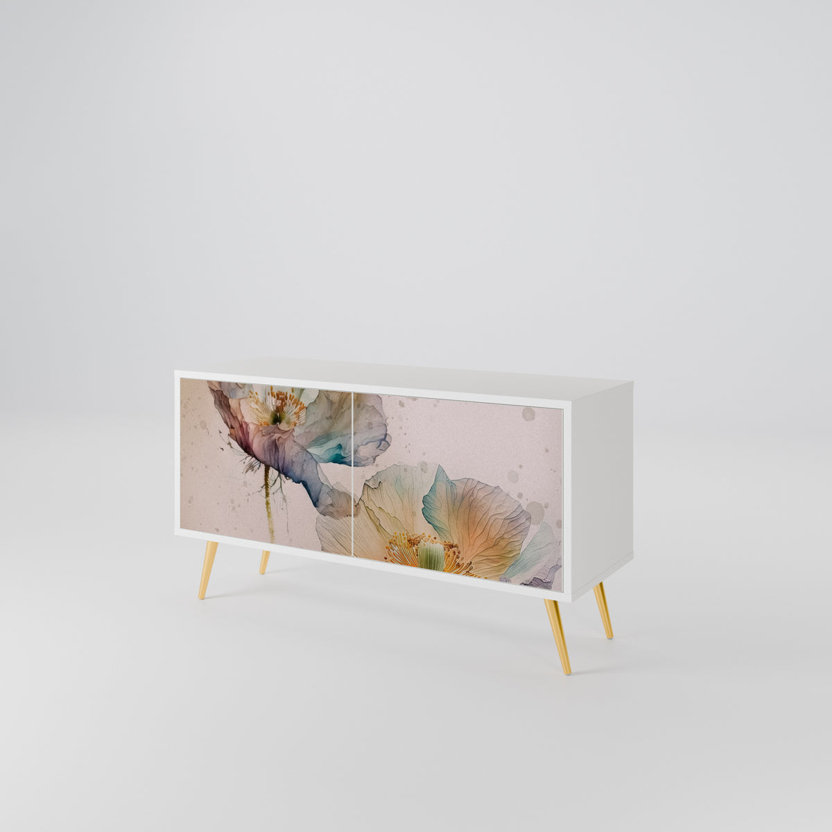 SOFTEN POPPY Mueble de TV Compacto de 2 puertas