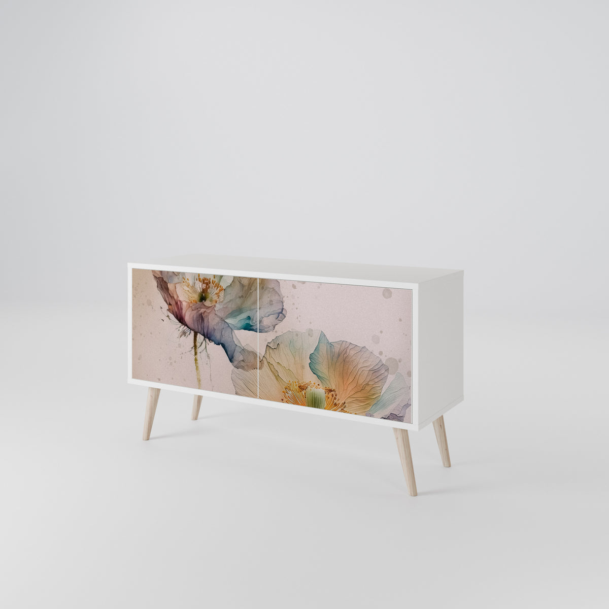 SOFTEN POPPY Mueble de TV Compacto de 2 puertas