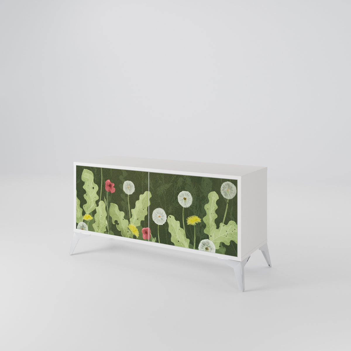 DANDELION AMUSE Mueble de TV Compacto de 2 puertas