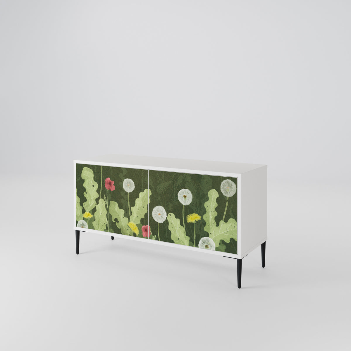 DANDELION AMUSE Mueble de TV Compacto de 2 puertas