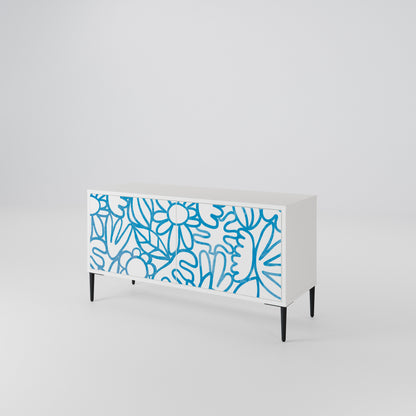 BLOOMY MORNING Mueble de TV Compacto de 2 puertas