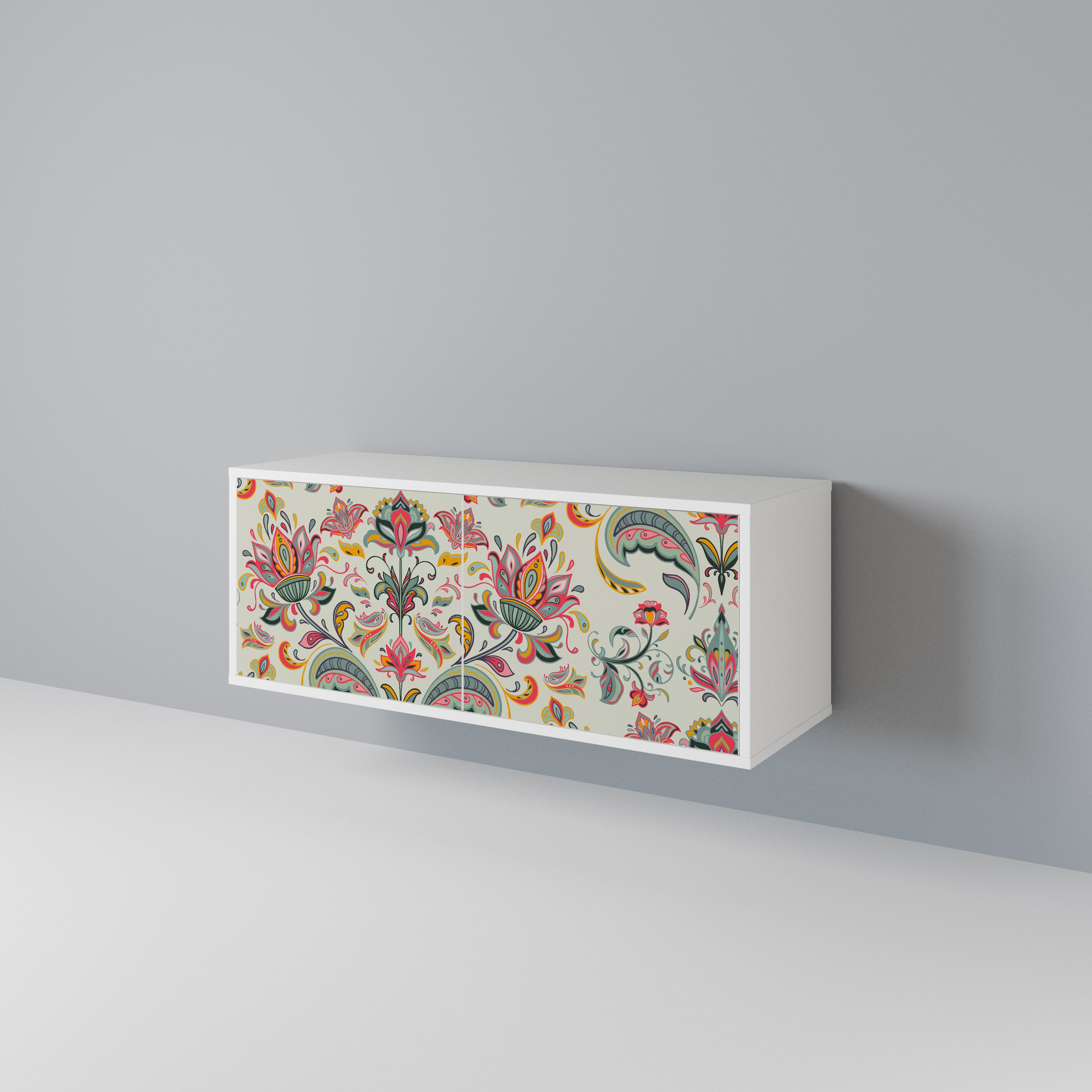ORGANIC FOLKLORE Mueble de TV Compacto de 2 puertas