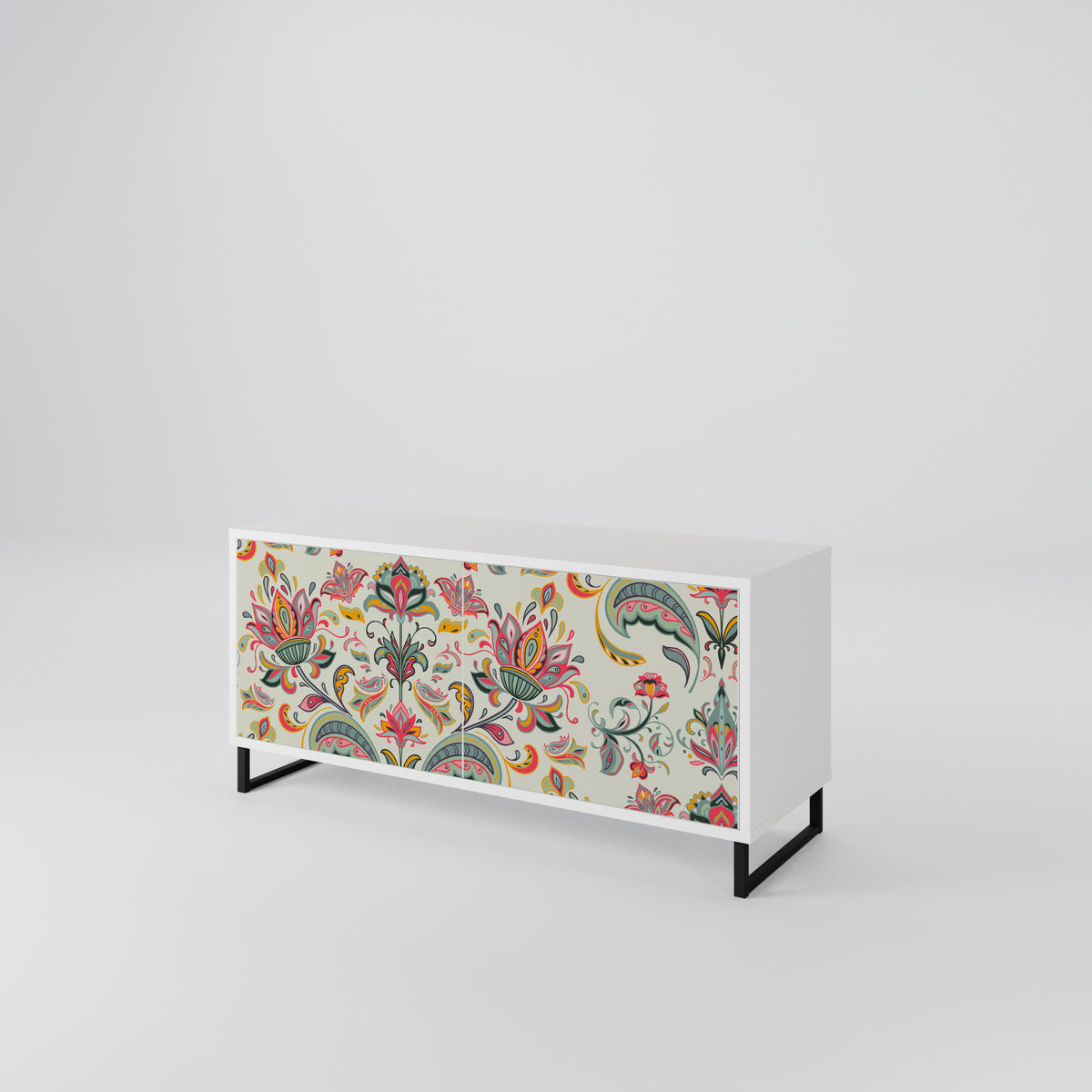 ORGANIC FOLKLORE Mueble de TV Compacto de 2 puertas