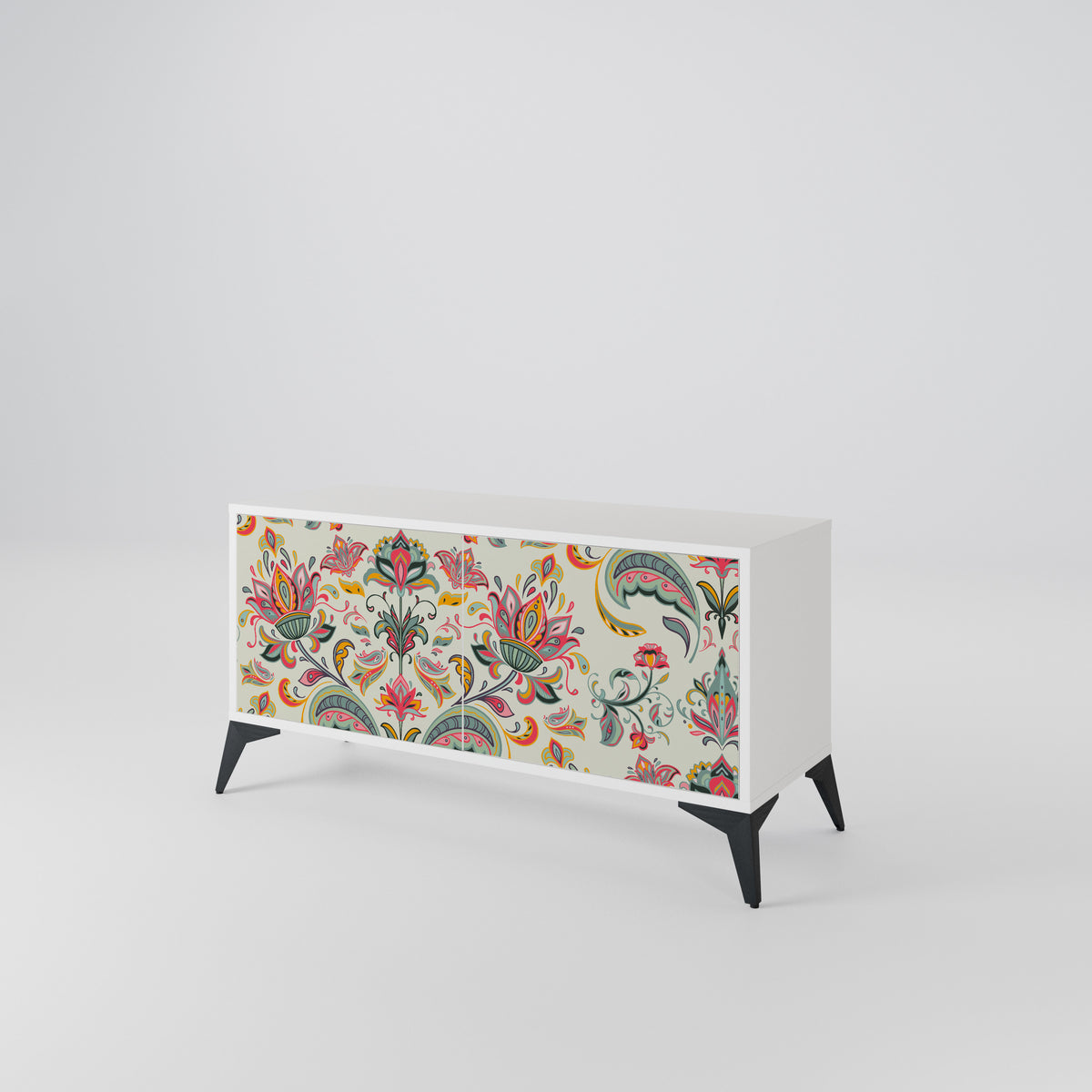 ORGANIC FOLKLORE Mueble de TV Compacto de 2 puertas