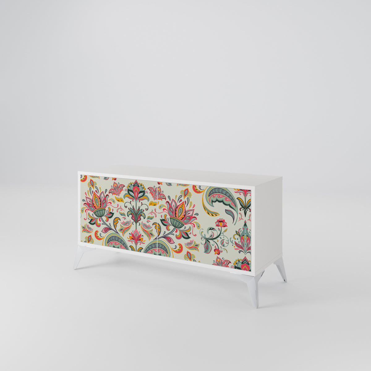 ORGANIC FOLKLORE Mueble de TV Compacto de 2 puertas