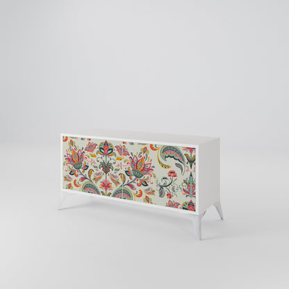 ORGANIC FOLKLORE Mueble de TV Compacto de 2 puertas