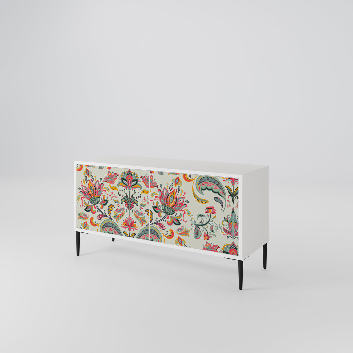 ORGANIC FOLKLORE Mueble de TV Compacto de 2 puertas