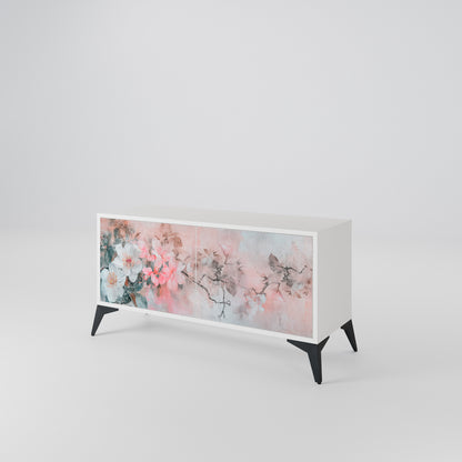 CHERRY BLOSSOM Mueble de TV Compacto de 2 puertas